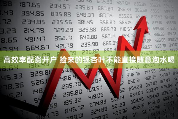 高效率配资开户 捡来的银杏叶不能直接随意泡水喝