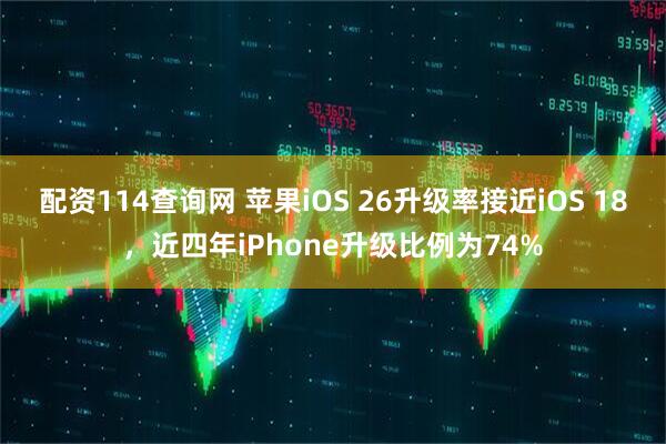 配资114查询网 苹果iOS 26升级率接近iOS 18，近四年iPhone升级比例为74%
